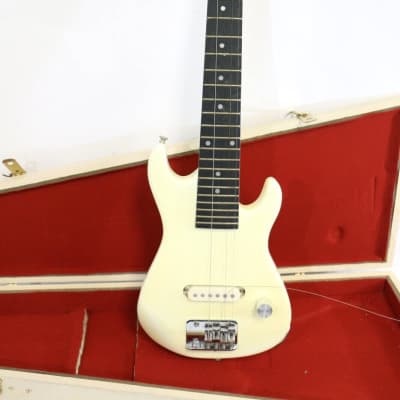 Synsonics Jr. Pro Vintage Short Scale Mini Electric Guitar 1980s - Olympic White - RARE image 2
