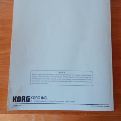 Korg Prophecy - 2 Original manuals + 2 Eprom version 2.0 image 8