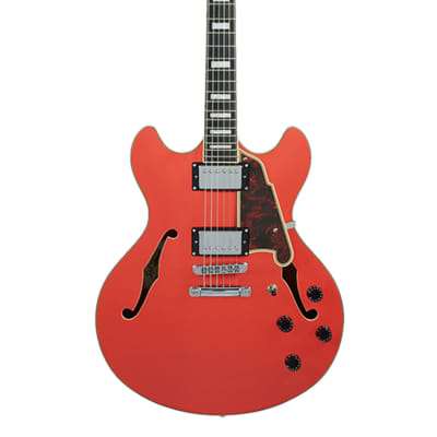 D'Angelico Premier DC w/ Stop-Bar Tailpiece - Fiesta Red image 4