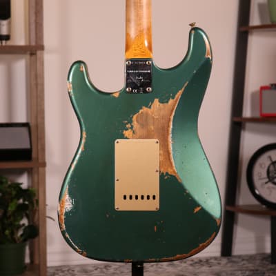 Fender Custom Shop Stratocaster Heavy Relic '59 - Rosewood Fingerboard, Aged Sherwood Metallic Green image 9
