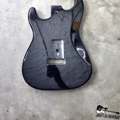 Unknown S-Style Guitar Body #1 (1990s, Black) image 8
