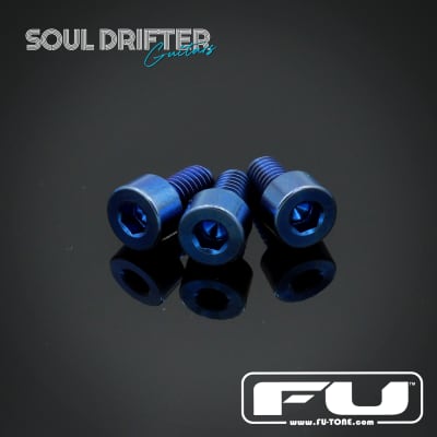 FU-Tone Titanium Nut Clamping Screw Set (3) - Blue for sale