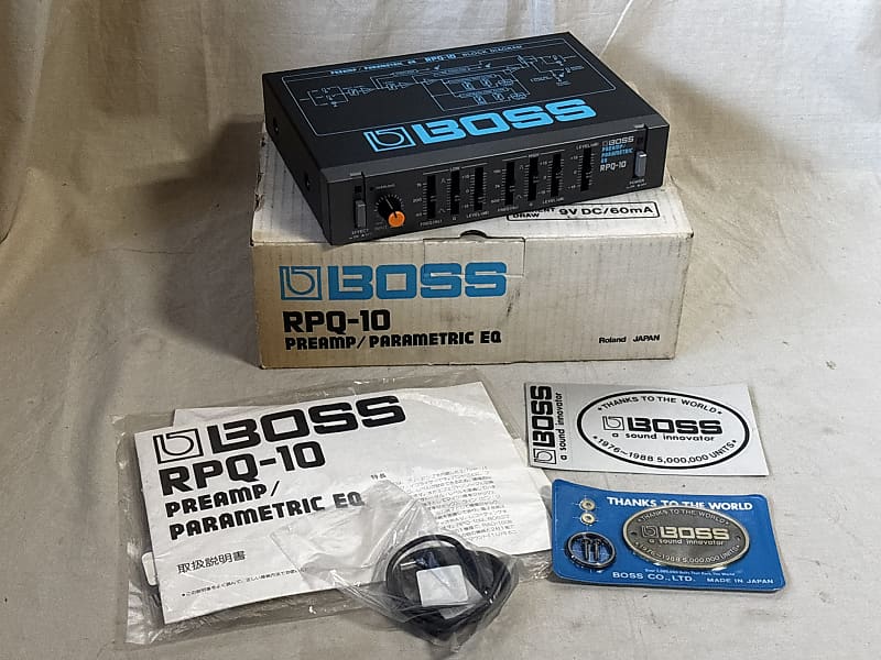 BOSS RPQ-10（パラメトリックEQ、ハーフラックシリーズ） Boss RPQ-10 Micro Rack Preamp/ Parametric Equalizer EQ