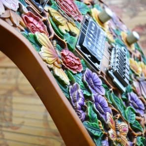 Darieos Java Hand Carved Guitar #001 Heaven's Garden image 5