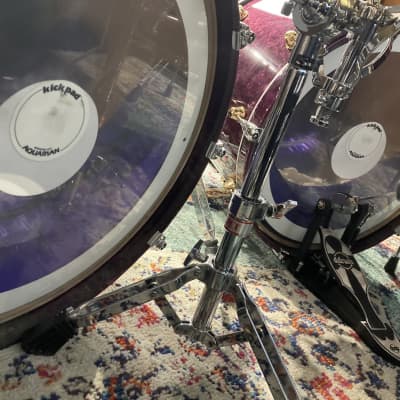 Carmine Appice’s Complete Mapex Orion Series Set, 6-Piece Plus Hardware and Cases! Excellent!! - Birdseye Transparent Violet image 8