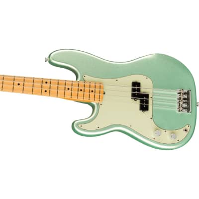 Fender American Professional II Left-Handed Precision Bass Guitar, Maple Fingerboard, Mystic Surf Green image 4