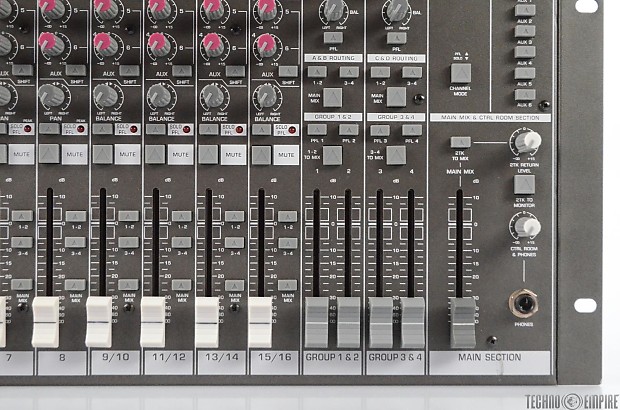 Behringer Eurorack MX2642 24-Input 4-Bus Mixer w/ PSU & SKB