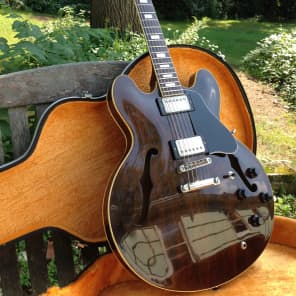 Greco SA-550W MIJ ES-335 Style Japan Lawsuit  Guitar 1978 Walnut Brown image 3