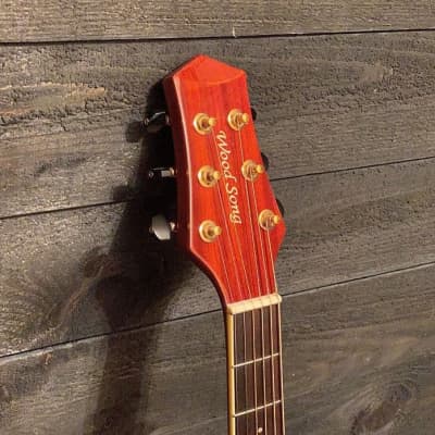 Wood Song Left Handed Jumbo Natural JC Acoustic Guitar w/ Gig Bag image 7