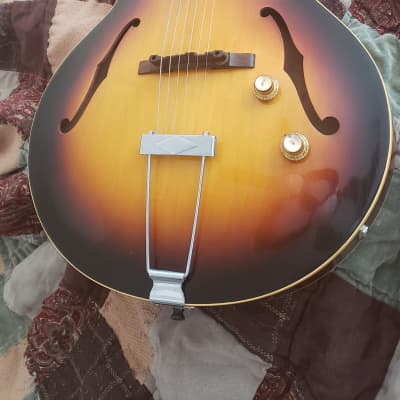 1960 Gibson ES-125 - Centralab Pots - Bumblebee Caps. Stock. image 3