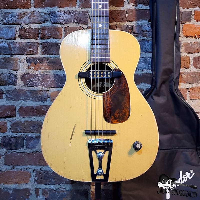 Regal Rubber Bridge Parlor Guitar (1960s Natural Finish) Reverb UK