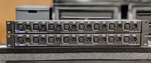 ART S8 3Way 8 Channel Microphone Splitter (Pair) | Reverb ART S8 3Way 8 Channel Microphone Splitter (Pair) | Reverb