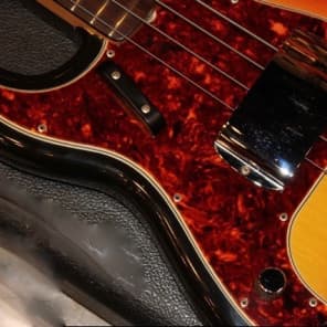 Left Handed Fender  Precision Bass 1965 Sunburst image 7