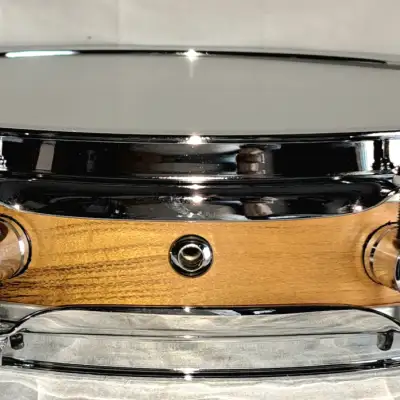 MARTIAL PERCUSSION  Pancake piccolo snare drum  mulberry natural satin image 2