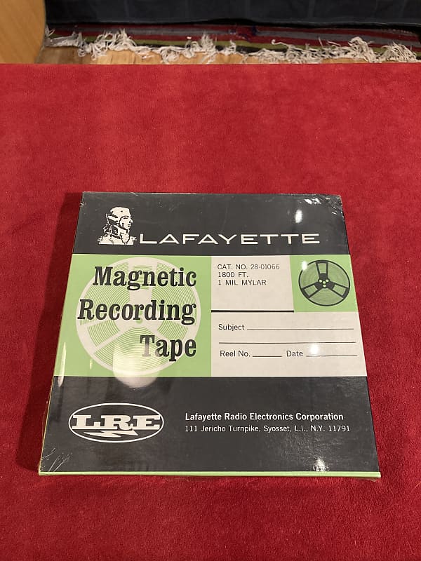 Lafayette Magnetic Recording Tape 1800 Ft.(sealed new/old stock