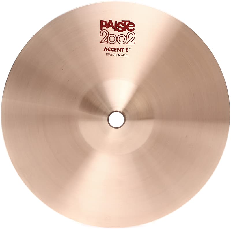Paiste 8 inch 2002 Accent Cymbal - each (5-pack) Bundle image 1
