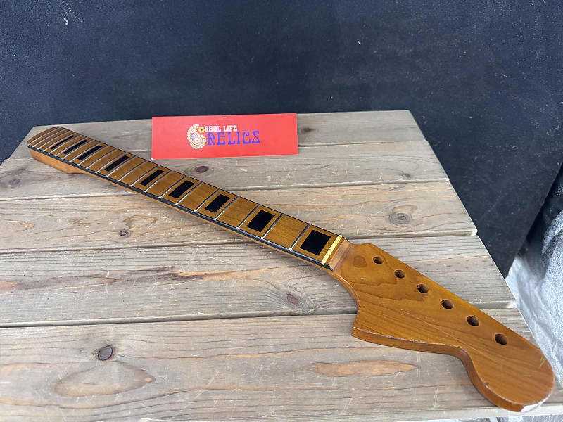 Real Life Relics Jaguar® NECK Nitro Roasted Maple With Bound Maple Fingerboard Block Inlays Neck Large Headstock 21 Fret JGMMBR #4 image 1