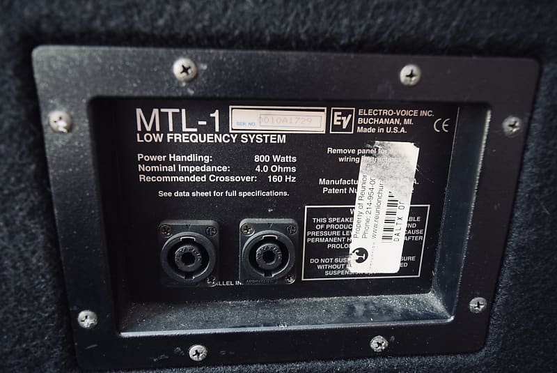 Electro-Voice MTL-1 低音システム MTL-1 ELECTRO VOICE - 中古オーディオ 高価買取・販売 ハイファイ堂