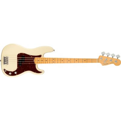 Fender American Professional II Precision Bass Guitar, Maple Fingerboard, Olympic White image 7
