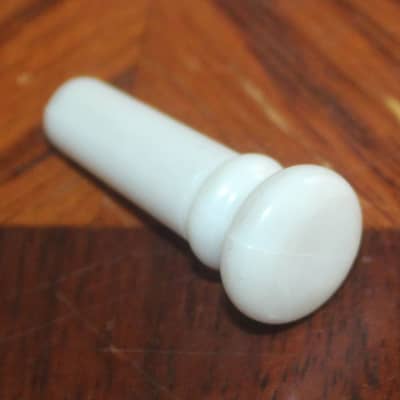 Vintage 1960's End Pin Strap Button White For Archtop Gibson Kay Harmony Silvertone (2632) image 2