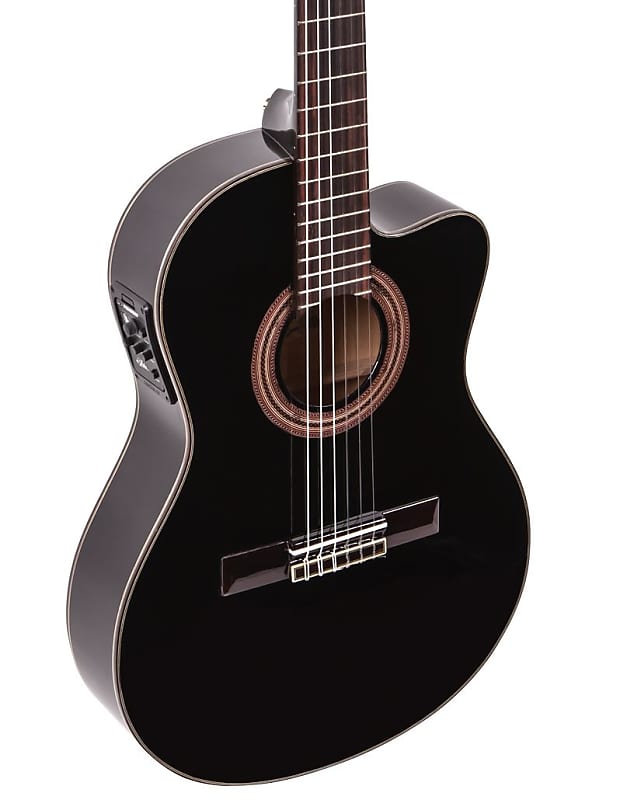 Fender CN-140 Nylon String Acoustic-Electric Guitar - Black (with hard  case) - WoodsWind and Brass, Guitars and Keys