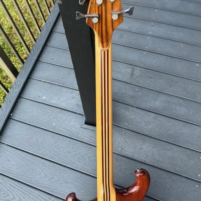 Alembic Persuader PMSB-5 5 String Bass 1988 - a stunning Bocate Top signed by Stanley, Victor, Marcus, Chick, Herbie & many more. image 8