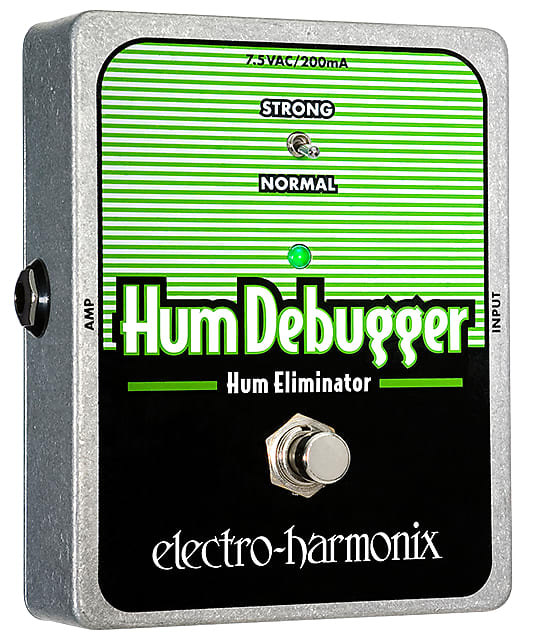 Electro Harmonix Hum Debugger Hum Eliminator Effect Pedal with Power Supply image 1