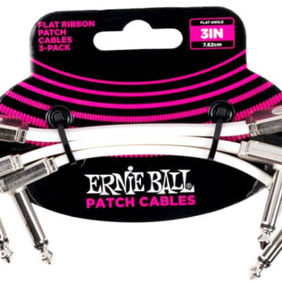 Ernie Ball P06387 Flat Ribbon Patch Cable Pedalboard Pack image 1