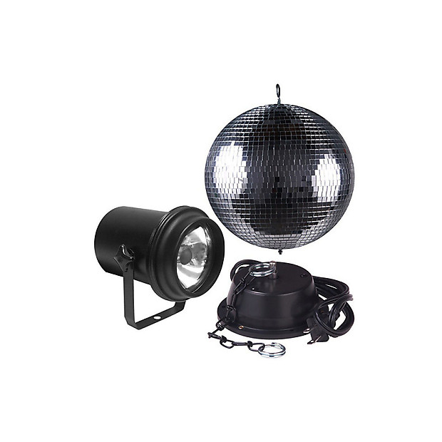 American DJ M500L 12-Inch Mirror Ball and Light Pack image 1
