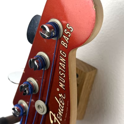Fender Mustang Bass 1969 - Competition Red w/ Matching Headstock image 14