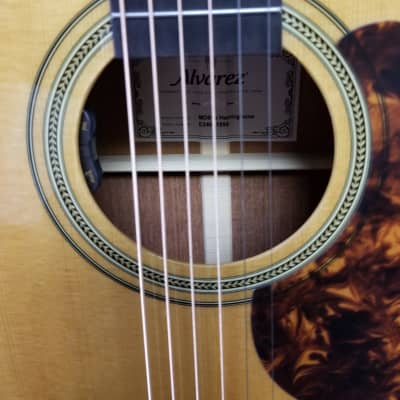 Alvarez MD60E Herringbone Masterworks Series Dreadnought Acoustic Electric image 3