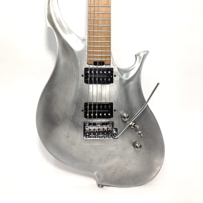 KOLOSS GT45PWH Aluminum Body Roasted Maple Neck Electric Guitar + Bag - White Satin image 21