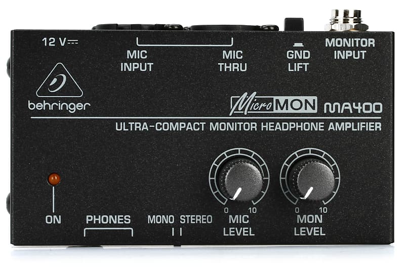 Behringer MicroMON MA400 Monitor Headphone Amplifier (2-pack) Bundle image 1