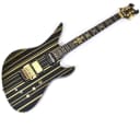 Schecter Synyster Custom-S Electric Guitar Gloss Black Gold Pin Stripes B-Stock 0966