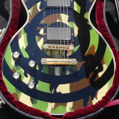 Gibson Zakk Wylde Camo Les Paul Custom 1st Lefty Lefthand Handsigned by Zakk Wylde LH image 1