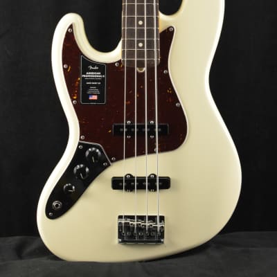 Fender American Professional II Jazz Bass Left-Hand  Olympic White image 1