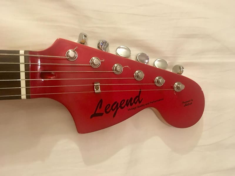 Legend Mustang By Aria Pro ii Made In Korea 90s Candy Apple Red