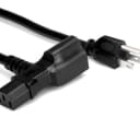 Hosa PWD-401 Power Cord Piggyback IEC C13 to NEMA 5-15P 1FT