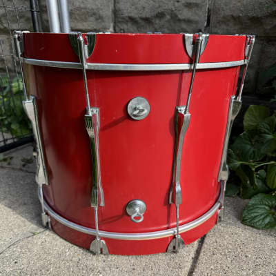 Ludwig 20” x 10” (Deep) - Red Marching / Concert Bass Drum Monroe Keystone image 9