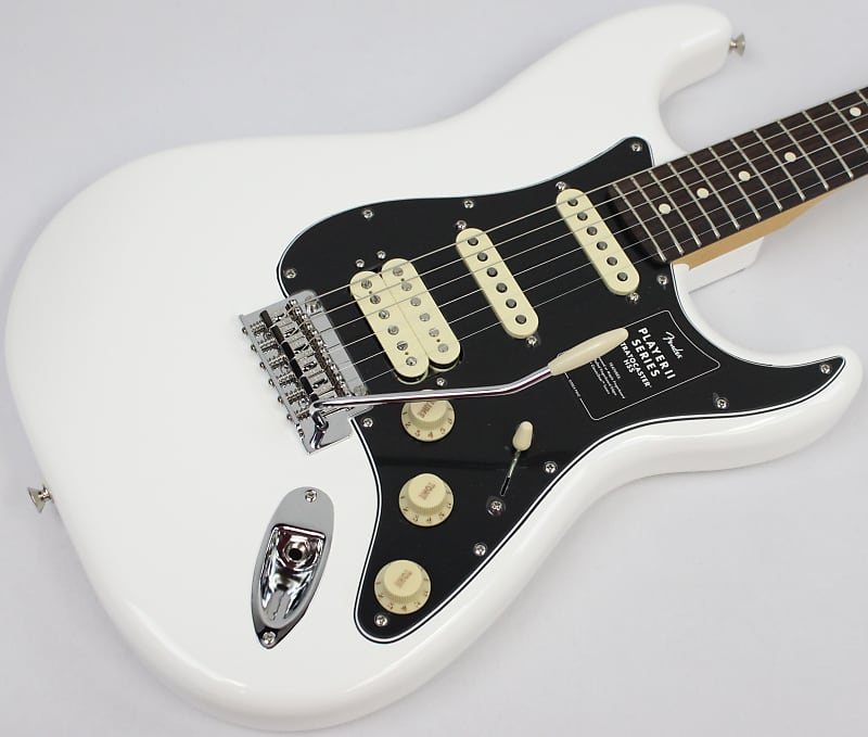 Fender Player II Stratocaster HSS Electric Guitar, Polar | Reverb