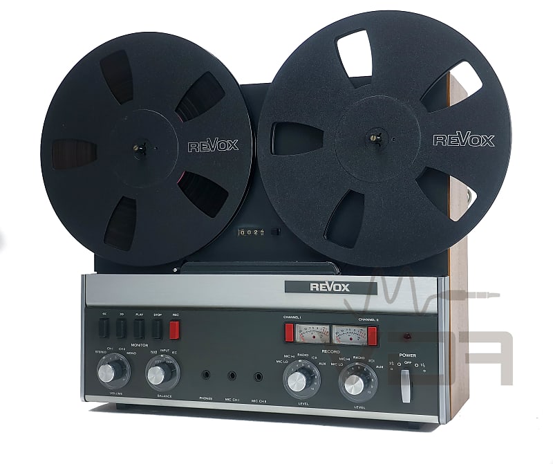 Studer Revox A77 reel-to-reel tape recorder, fitted with a pair of NAB reels*Please  note: Gardiner H