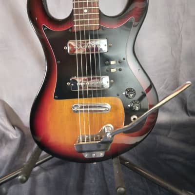 Norma Vintage Made in Japan Solid Body Electric Guitar 1960s - Red Burst image 1