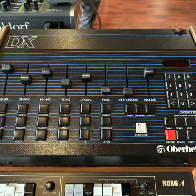 Oberheim DX 6-Voice Drum Machine 1982 - Blue with Wood Sides