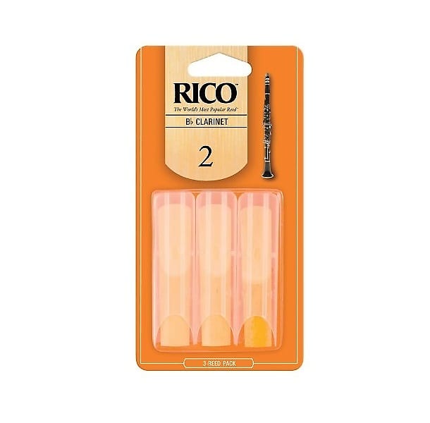 Rico Bb Clarinet Reeds, 3-Pack image 1