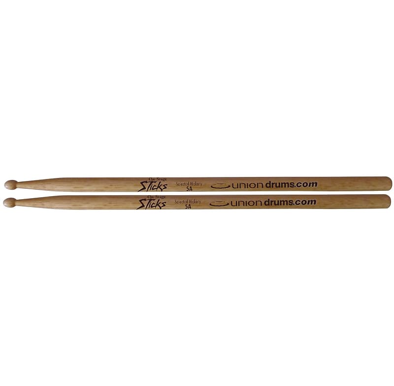 Hickory Drum Sticks (5A, Wood Tip, 12pr) image 1