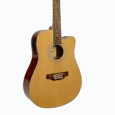 De Rosa 12 String Cutaway Dreadnought Acoustic Electric Guitar for sale