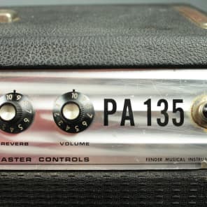 Fender  PA 135  1977-84 Black Tolex 4 Channel tube Amp Great for Keyboards as Well! image 6
