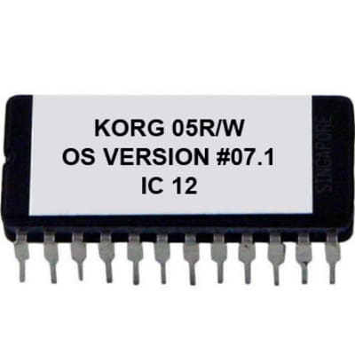 Korg 05R/W - Version #07.1 Firmware Upgrade Update Eprom 05RW Rom