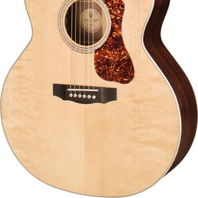 Guild F-150CE Jumbo Acoustic-Electric Guitar, Natural w/ Gig Bag image 3