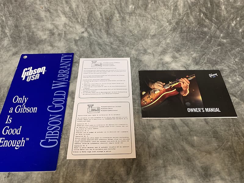 Gibson Manual & Warranty Card Early 2000’S | Reverb